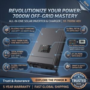 7000W All-in-One Solar PV Inverter - 98% High Conversion Efficiency