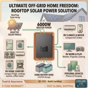 6000W All-in-One Solar PV Inverter - 98% High Conversion Efficiency