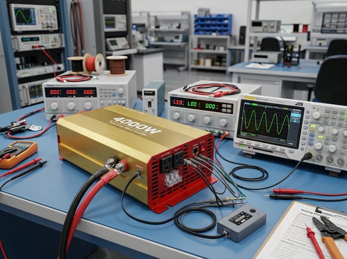Fortune Vast Pure Sine Wave Inverter Factory Load Testing