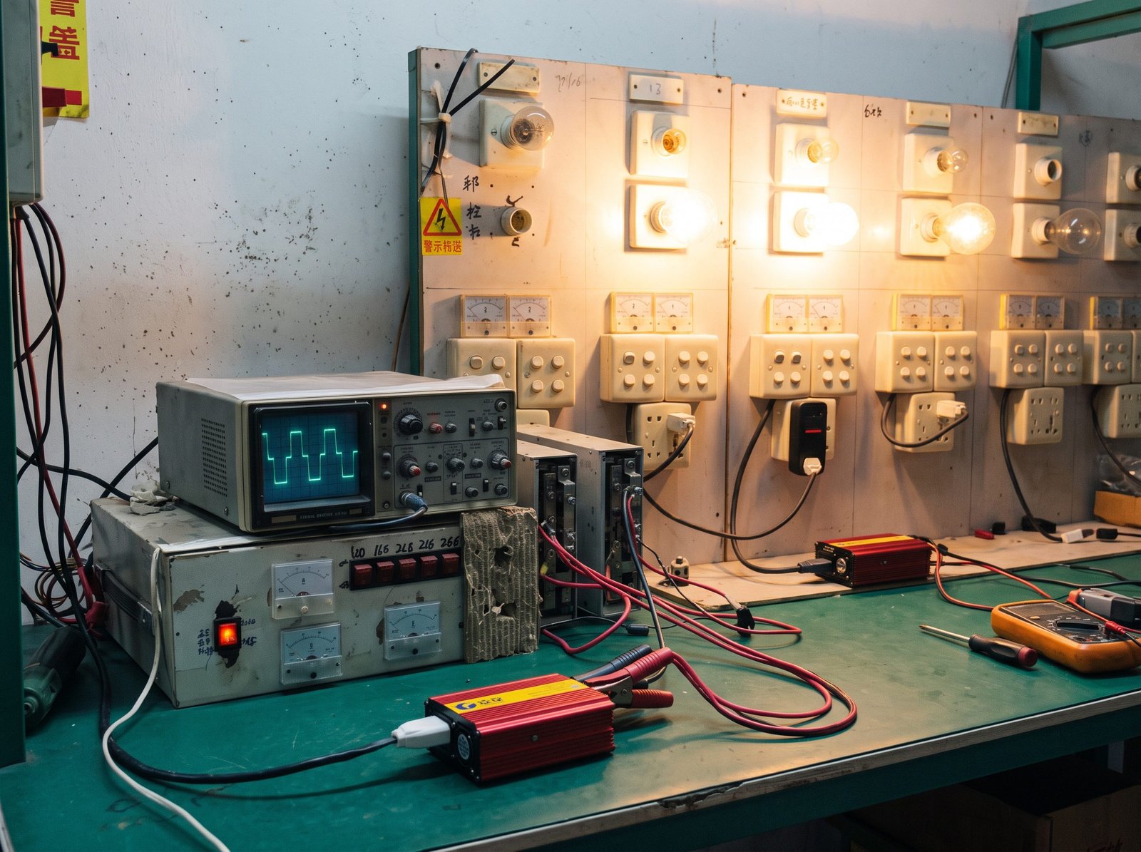 Real full-load test setup